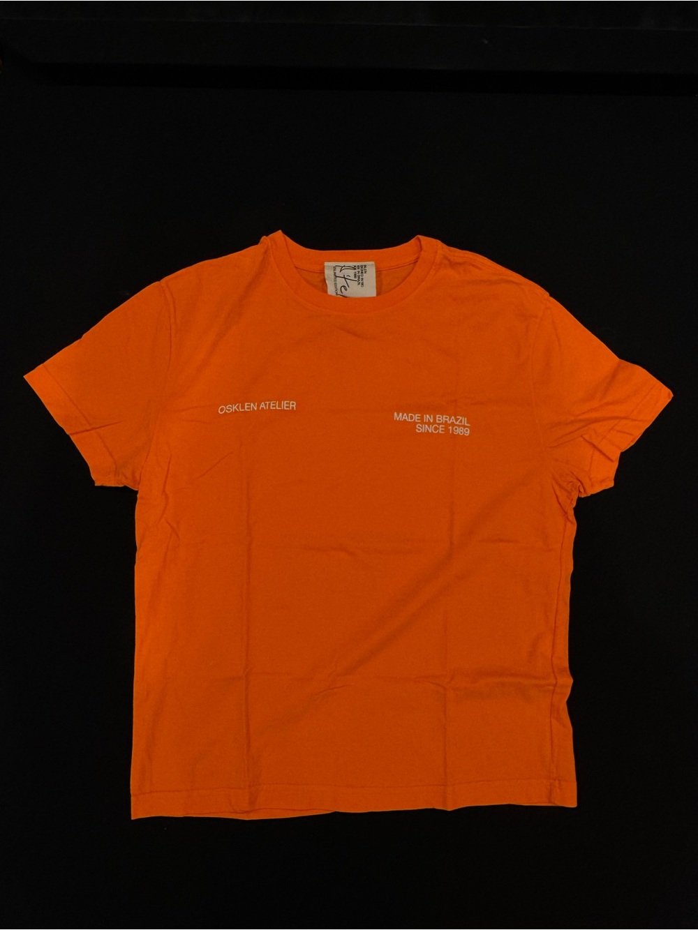 Osklen Atelier Orange Short-Sleeve Crewneck T-Shirt